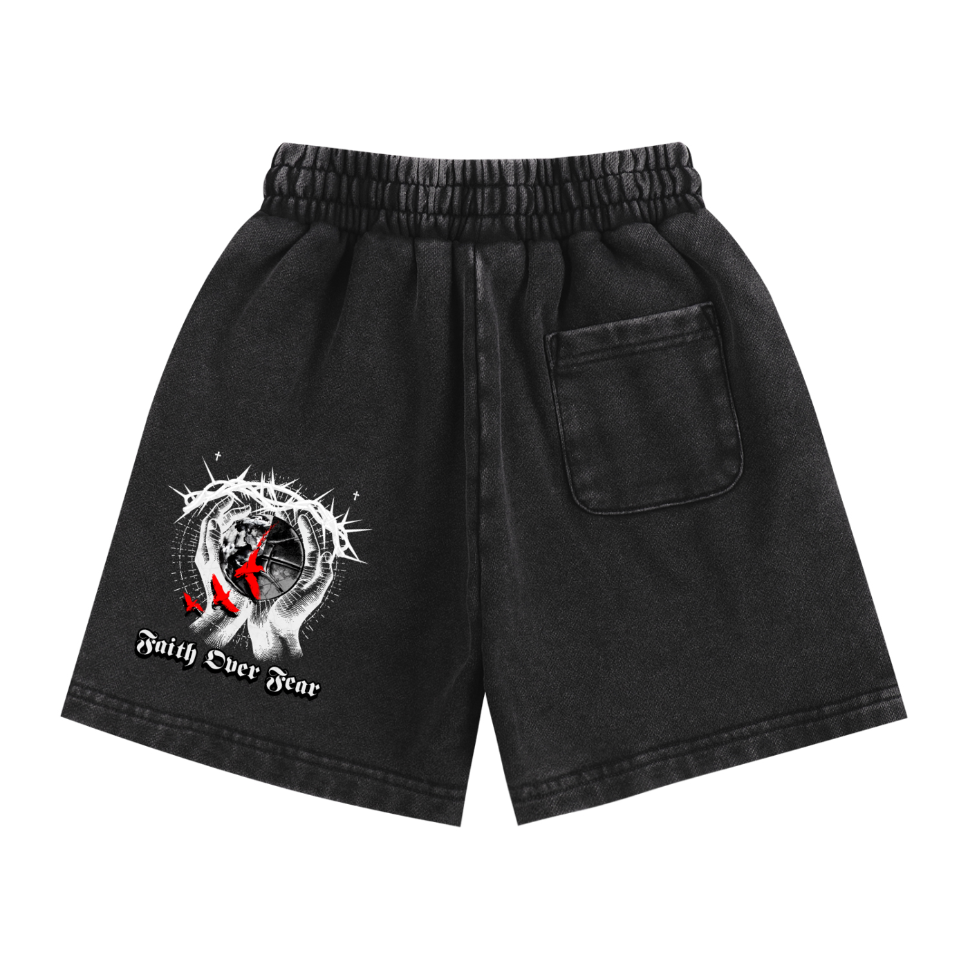 Kids' Faith Over Fear Sweat Shorts